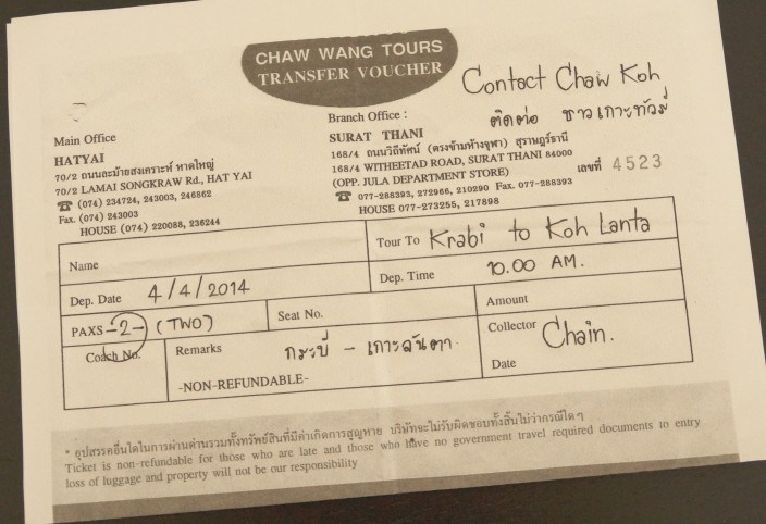 Ticket Koh Lanta