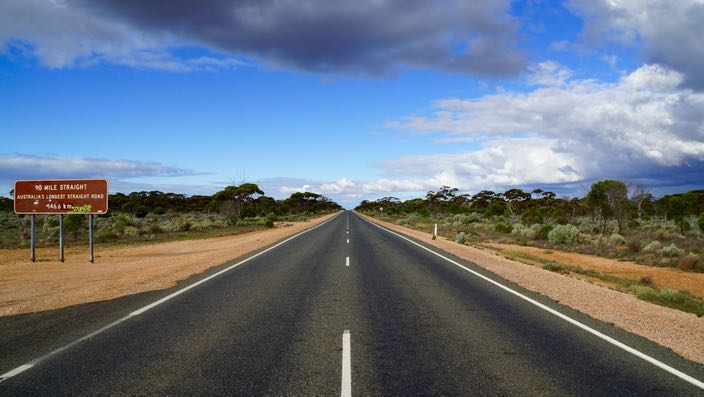 South Australia 90 Mile Strait Nullarbor