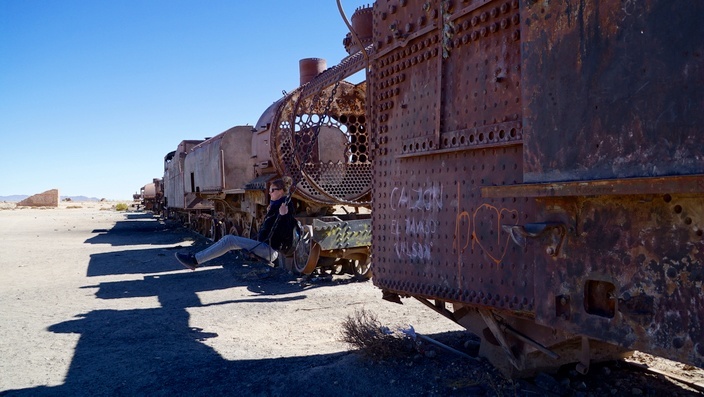 Bolivien Zugfriedhof Uyuni