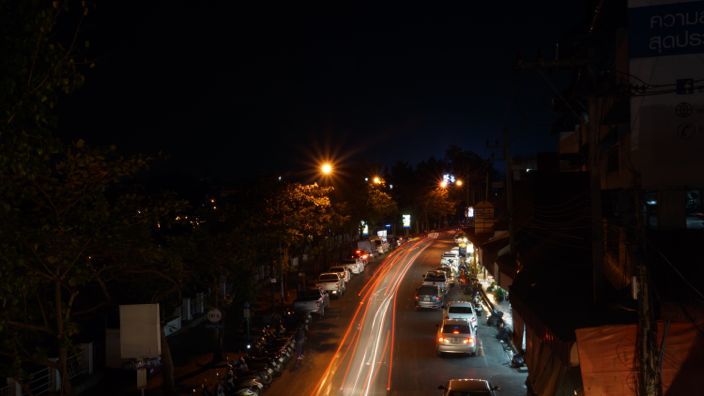 Chiang Mai Streets at Night