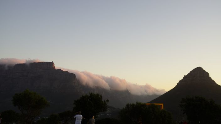 Cape Town Sunset Clouds Table Mountain