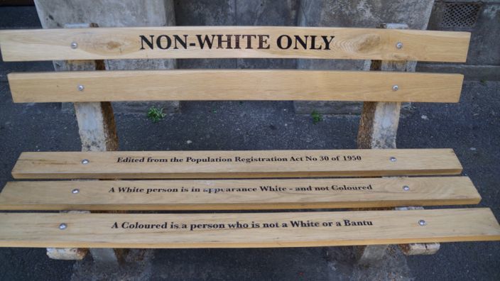 Cape Town Bench Non-Whites only