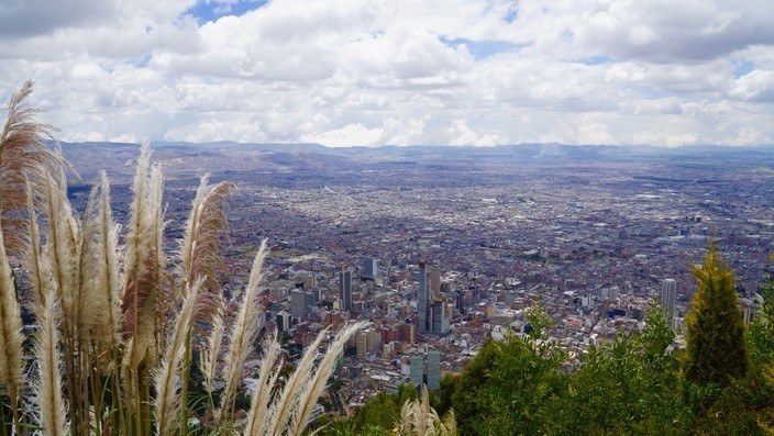 Bogotá City von oben