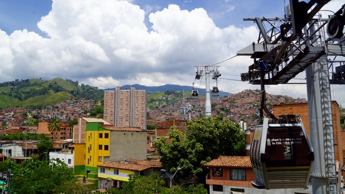 Cablemetro in Medellin, Kolumbien