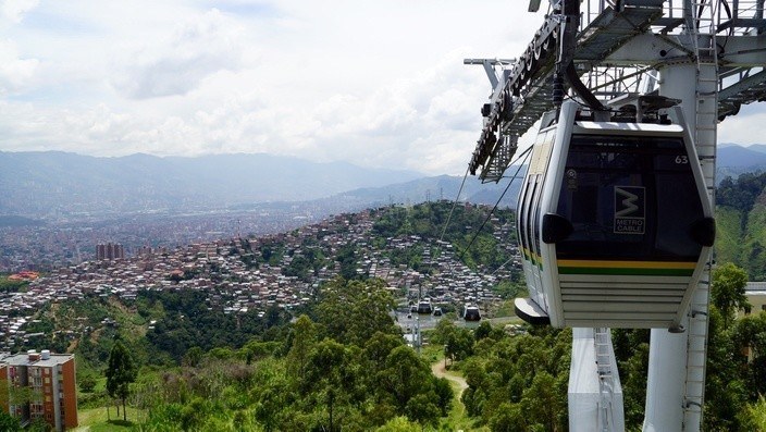 Cablemetro in Medellin, Kolumbien