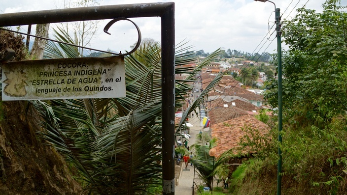 Salento Ausblick Schild