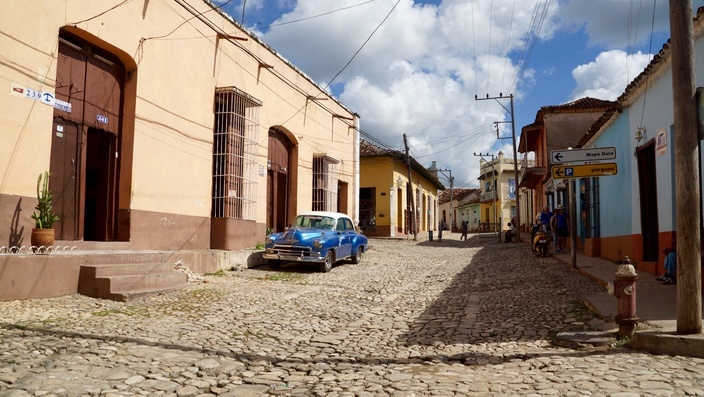 Gasse in Trinidad, Kuba