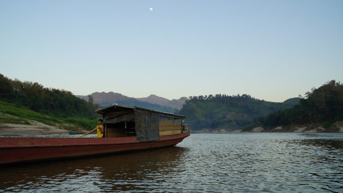 Laos Mekong Boat