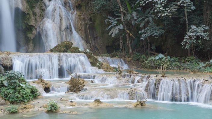 Laos Kuangsi Waterfall Luang Prabang