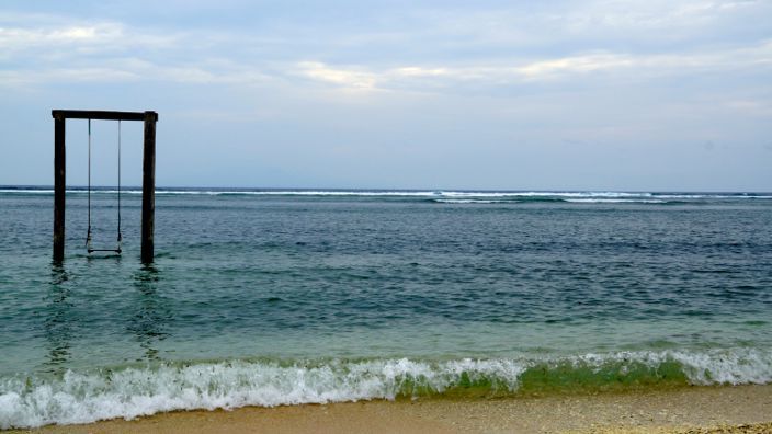 Gili Trawangan Swing in Ocean