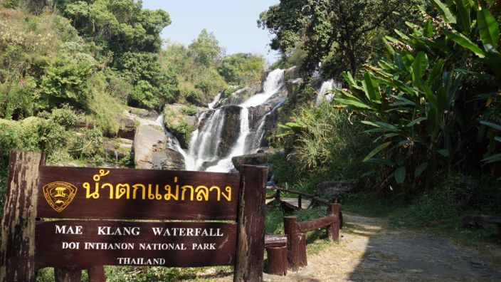 Inthanon Nationalpark Mae Klang Waterfall