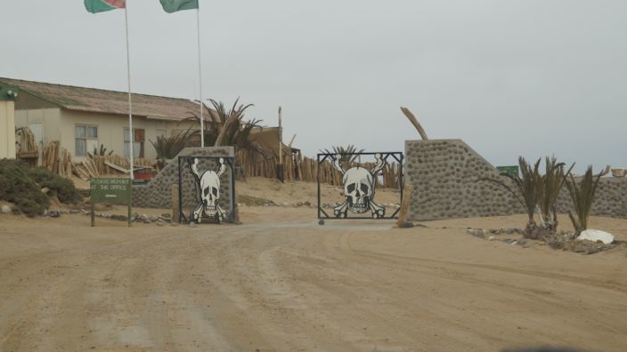 Namibia Skeleton Coast Park entrance